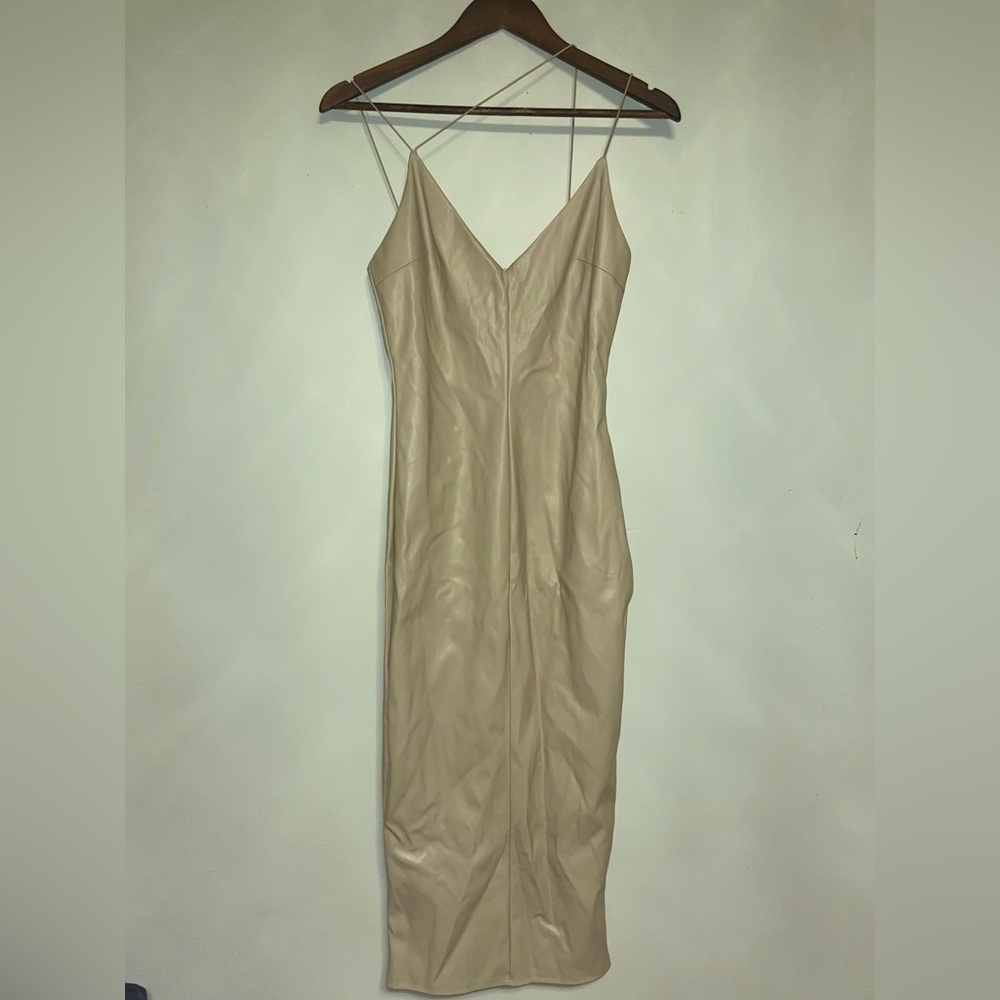 Fashion Nova- Make It Sexy Faux Leather Midi Dress
Nude - Picture 3 of 4